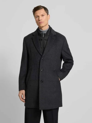 Krótki płaszcz ze wstawką i kołnierzem z połami Bugatti