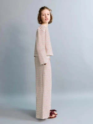 Krótki sweter z dzianiny czerwony - Dzieci - lata - MANGO KIDS