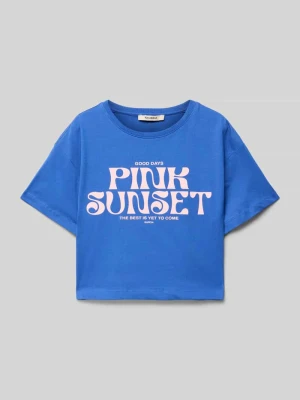 Krótki T-shirt z okrągłym dekoltem Garcia