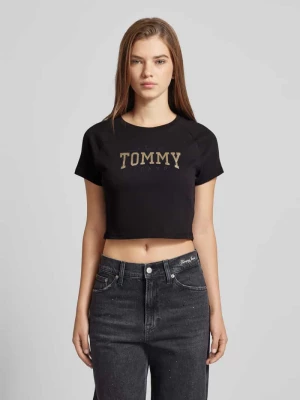 Krótki T-shirt z okrągłym dekoltem Tommy Jeans