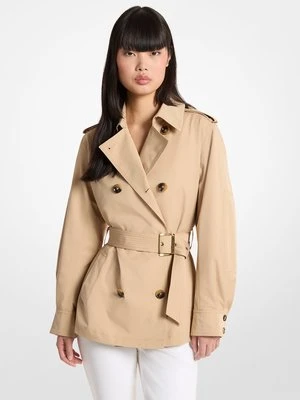 Krótki tkany trencz z paskiem MICHAEL Michael Kors