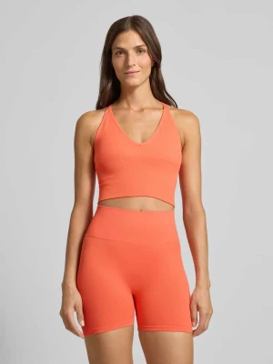 Krótki top na ramiączkach z dekoltem w serek aim'n