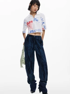 Krótki top polo Desigual