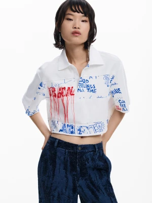 Krótki top polo Desigual