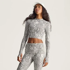 Krótki top z długim rękawem i nadrukiem adidas by Stella McCartney Training