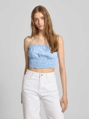 Krótki top z elastycznym pasem REVIEW