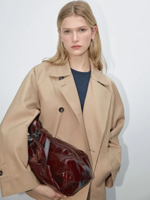 Krótki Wodoodporny Trencz-Peleryna - Wielbłądzi - - Massimo Dutti - Kobieta