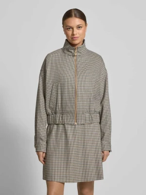 Krótki żakiet o kroju regular fit ze wzorem na całej powierzchni model ‘AMEFINE’ HUGO