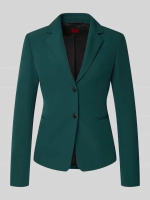 Krótki żakiet o kroju slim fit z zapięciem na dwa guziki model ‘AGONIA’ HUGO