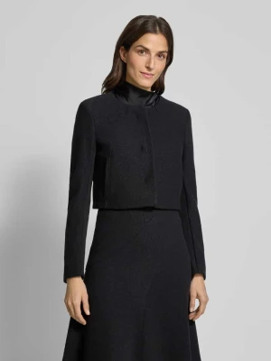 Krótki żakiet o pudełkowym kroju z czystej żywej wełny model ‘JICENA’ Boss