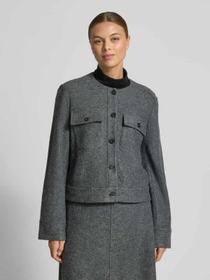 Krótki żakiet taliowany z mieszanki wiskozy i wełny Marc O'Polo