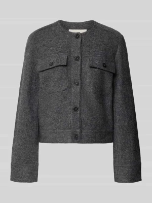 Krótki żakiet taliowany z mieszanki wiskozy Marc O'Polo