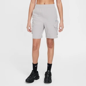 Krótkie bojówki dla dużych dzieci Nike City Utility - Szary