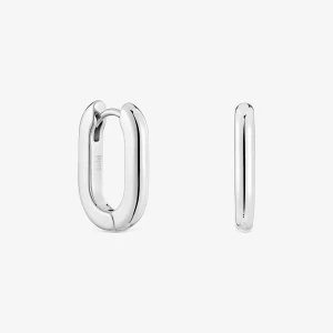 Krótkie Kolczyki Kreolki Tous Basics 18,2 Mm Ze Srebra - Tous