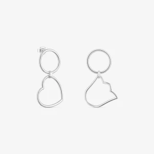 Krótkie Kolczyki Ze Srebra Z Motywami Tous Straight - Tous Rozmiar