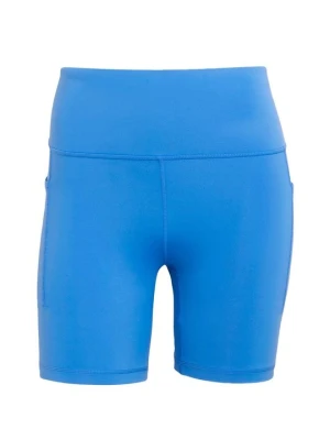 Krótkie legginsy do biegania Adidas niebieski