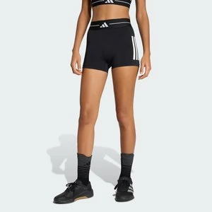 Krótkie legginsy Hyperglam z 3 paskami Adidas czarny
