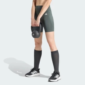 Krótkie legginsy Optimé Essentials Stash Pocket 7-Inch Adidas Legend Ivy