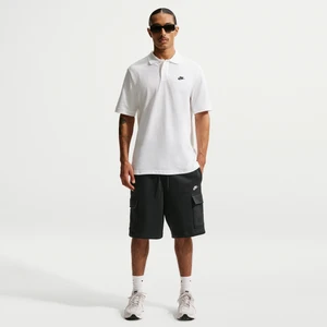 Krótkie męskie bojówki z dzianiny Nike Club - Czerń