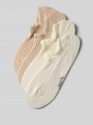 Krótkie skarpety prążkowane w zestawie 4 szt. Jake*s Casual