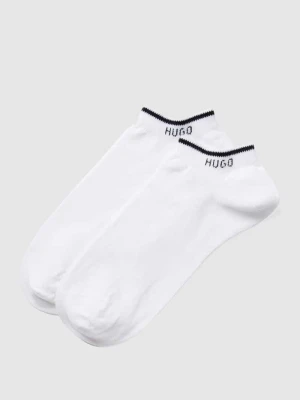 Krótkie skarpety z detalami z logo w zestawie 2 szt. model ‘Logo’ HUGO