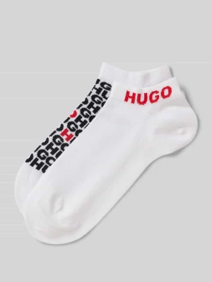 Krótkie skarpety z detalem z logo w zestawie 2 szt. HUGO
