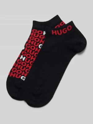 Krótkie skarpety z detalem z logo w zestawie 2 szt. HUGO