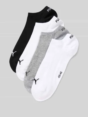 Krótkie skarpety z detalem z logo w zestawie 4 szt. Puma