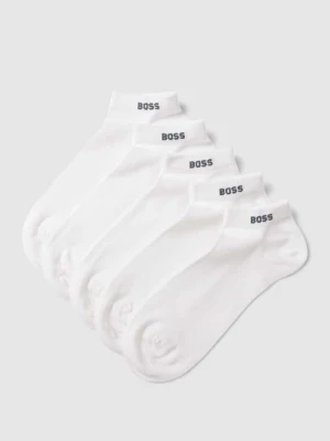 Krótkie skarpety z detalem z logo w zestawie 5 szt. Boss
