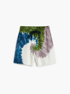 Krótkie spodenki bawełniane Tie-Dye Desigual