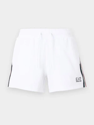 Krótkie spodenki sportowe EA7 Emporio Armani biały