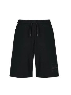 Krótkie spodenki sportowe EA7 Emporio Armani czarny