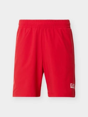 Krótkie spodenki sportowe EA7 Emporio Armani czerwony