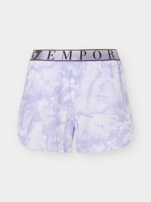 Krótkie spodenki sportowe EA7 Emporio Armani liliowy