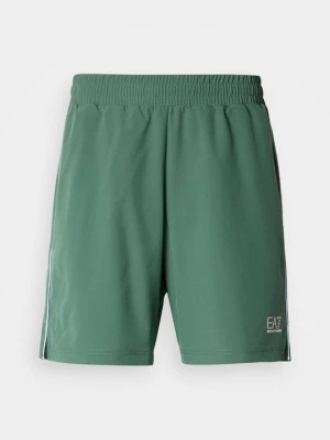 Krótkie spodenki sportowe EA7 Emporio Armani zielony