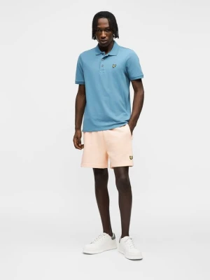 Krótkie spodenki sportowe Lyle & Scott pomarańczowy