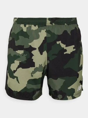 Krótkie spodenki sportowe New Balance ciemnozielony