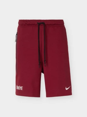 Krótkie spodenki sportowe Nike ciemnoczerwony
