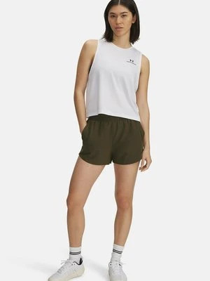 Krótkie spodenki sportowe Under Armour oliwkowy