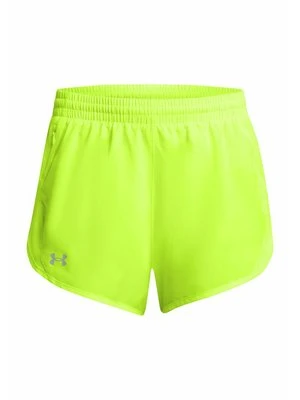 Krótkie spodenki sportowe Under Armour żółty neon