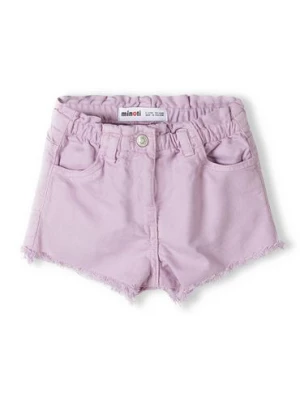 Krótkie spodenki tkaninowe dla dziewczynki- fioletowe Minoti