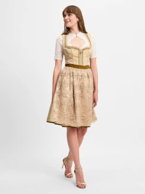 Krüger Dirndl Damski dirndl Kobiety Sztuczne włókno beżowy jednolity,