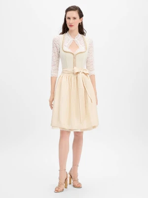 Krüger Dirndl Damski dirndl Kobiety Sztuczne włókno beżowy jednolity,