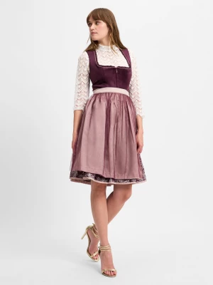 Krüger Dirndl Damski dirndl Kobiety Sztuczne włókno czerwony jednolity,