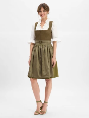 Krüger Dirndl Damski dirndl Kobiety zielony jednolity,