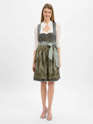Krüger Dirndl Damski dirndl Kobiety zielony jednolity,