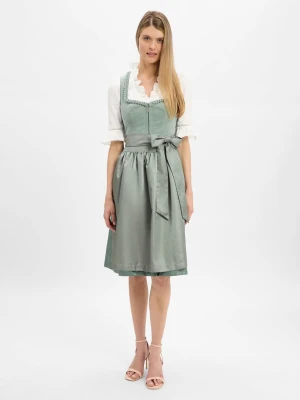 Krüger Dirndl Ladies Dirdnl Kobiety zielony jednolity,