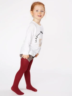 Kryjące Rajstopy Dziecięce Pippi 40 3d Red Marilyn