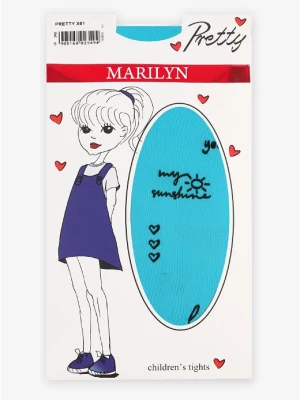 Kryjące rajstopy dziecięce z grafiką Pretty X61 Marilyn