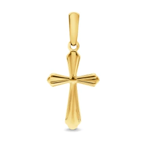 Krzyżyk żółte złoto 585 (KR-000429) Briju